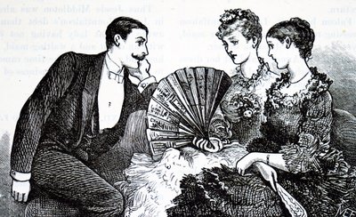 Uma jovem rica que usa um ventilador. de Mary Ellen Edwards
