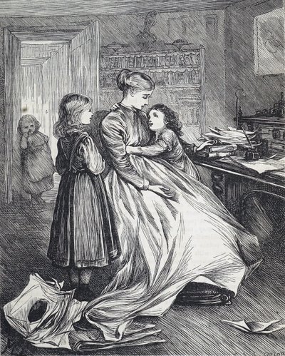 Uma viúva com seus filhos de Mary Ellen Edwards