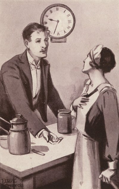 Ilustração para Kipps de H. G. Wells (litografia) de Mary Ellen Edwards