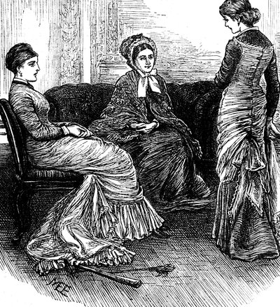 Três mulheres sentam-se em conversa de Mary Ellen Edwards
