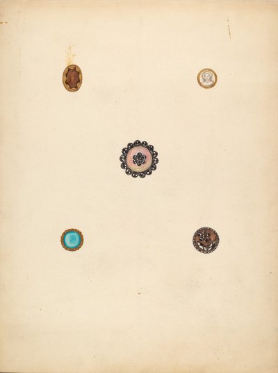 Botões, c. 1940. de Mary Fitzgerald
