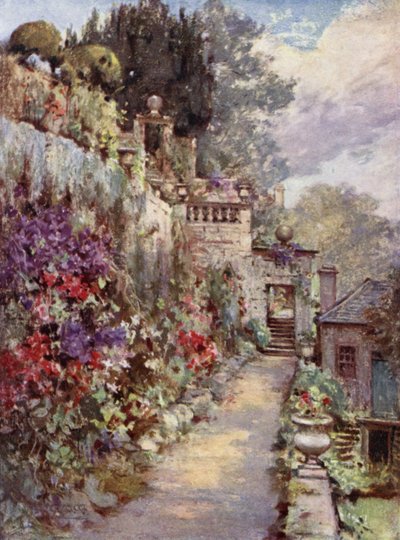 Scottish Gardens: Barncluith (cor litho) de Mary Georgina Wade Wilson