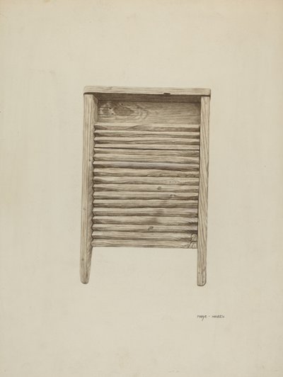 Quadro de Lavagem, c. 1940. de Mary Hansen