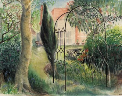 Garden, Harrow, 2003 (aguarela) de Mary Kuper