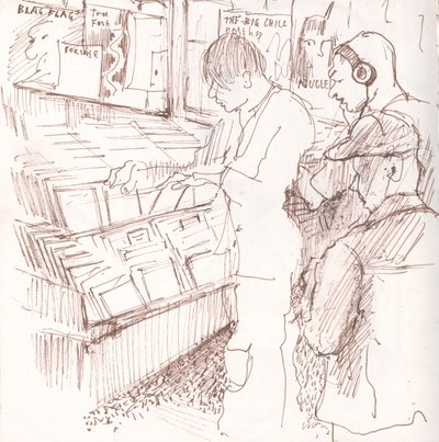 Rough Trade, 2006 (caneta e tinta) de Mary Kuper