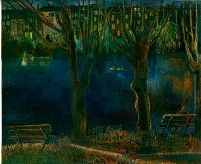 O tanque; South End Green, 2011 (petróleo a bordo) de Mary Kuper