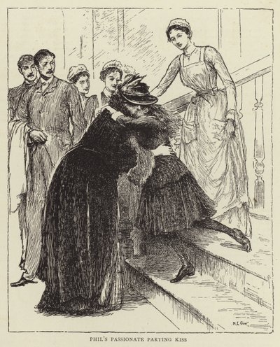 Ilustração para a história de uma enfermeira, por Honnor Morten de Mary L. Gow