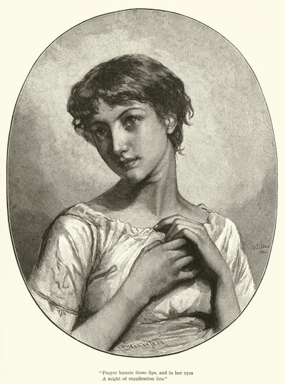 Oração (gravura) de Mary L. Gow