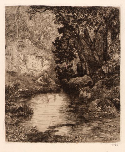(Three Maidens at the River) de Mary Nimmo Moran