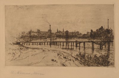 Newark, N.J., do Passaic de Mary Nimmo Moran