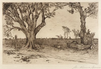 Old Lindens--Próximo de Easthampton de Mary Nimmo Moran