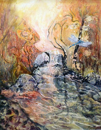Dragonflyapproaching de Mary Smith