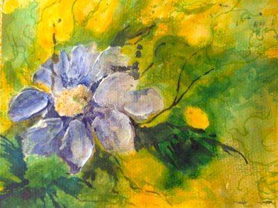 clematis no sol da tarde de Mary Smith