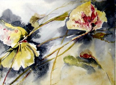 folhas de lírio à deriva de Mary Smith