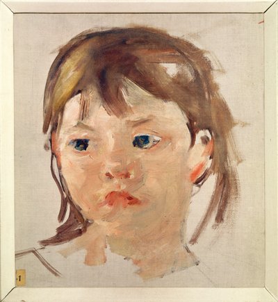 Cabeça de uma jovem rapariga de Mary Stevenson Cassatt
