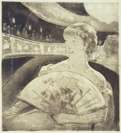 Na Ópera (água-tinta) de Mary Stevenson Cassatt