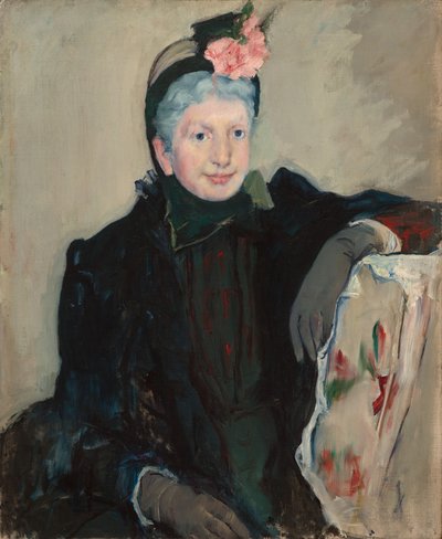Retrato de uma senhora idosa, c.1887 (óleo sobre tela) de Mary Stevenson Cassatt