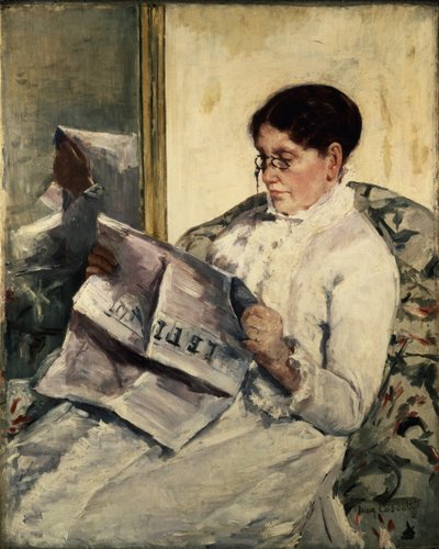 Leitura Le Figaro, 1878 de Mary Cassatt