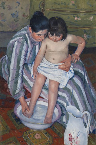 O Banho da Criança de Mary Stevenson Cassatt