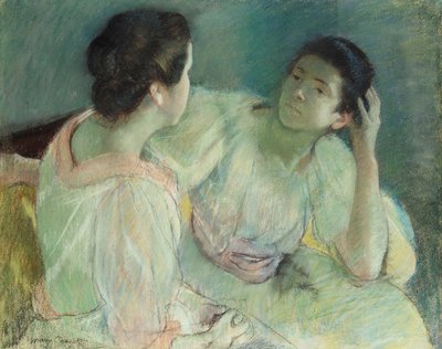 A Conversação, c.1896 de Mary Cassatt