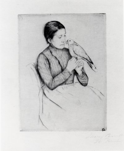 O Papagaio de Mary Stevenson Cassatt
