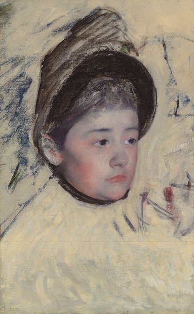 Chapéu de Mulher, c.1889 de Mary Cassatt