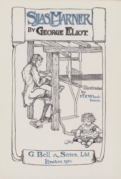 Ilustração para Silas Marner (cor litho) de Mary V. Wheelhouse