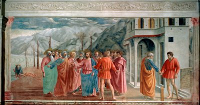 "The Tribute Money", 1425.   de Masaccio Tommaso