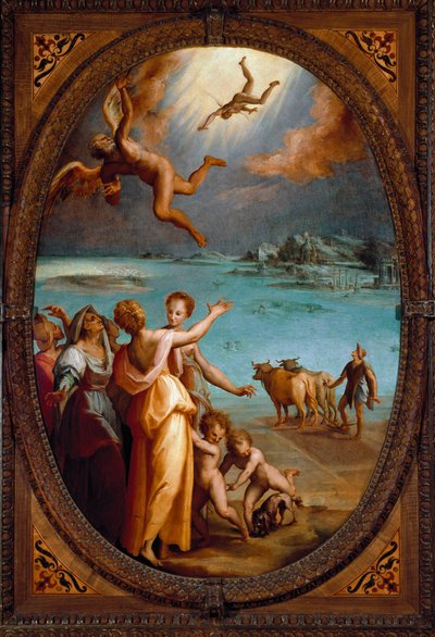 A Queda de Ícaro (Pintura de Maso da San Friano