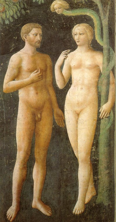Adão e Eva de Masolino da Panicale
