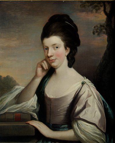 Retrato de uma senhora, pensado para ser a sra. Elizabeth Hartley (1751-1824) de Mason Chamberlain
