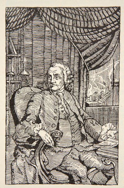 Franklin, cópia por Boris Mestchersky (d.1957) ilustração de "História da nação francesa", Ciências, volumes I e II, por Gabriel Hanotaux (1853-1944), 1924 de Mason Chamberlin