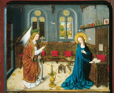 A Anunciação, a partir das Histórias da Vida de Maria de Master Aachen