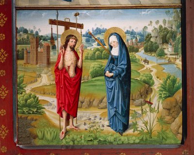 A Crucificação de Cristo, a partir das Histórias da Vida de Maria de Master Aachen