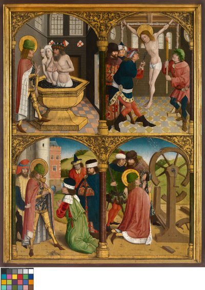 The Legend of St. George, c.1500-10 (óleo sobre painel) de Master Bruges