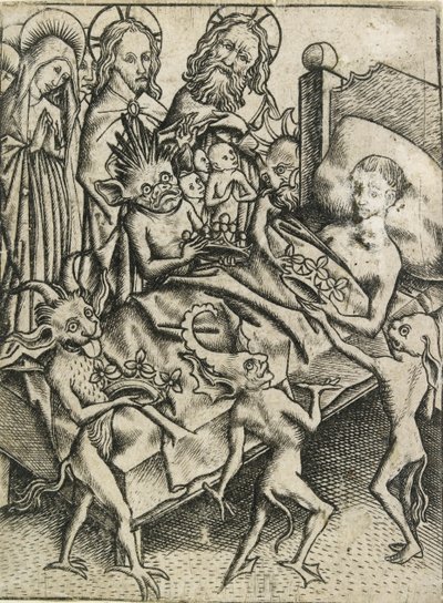 A tentação da avareza, século XV de Master ES