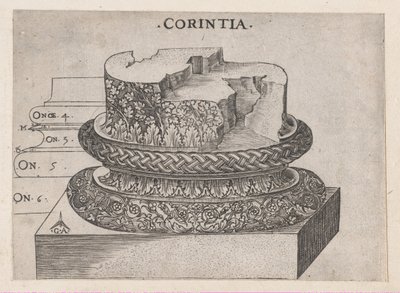Speculum Romanae Magnificentiae: Base de Corinto, ca. 1537., ca. 1537. de Master GA