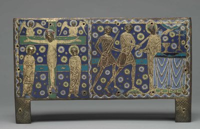 Placa de um Chasse para relíquias de Saint Thomas Becket, 1220-1225 de Master G. Alpais