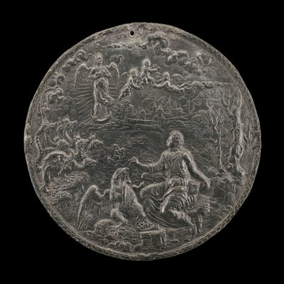 São João Compondo Revelação em Patmos, década de 1570 de Master H.G.