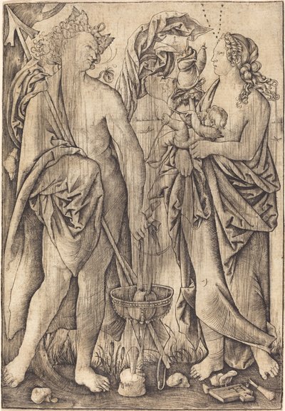 Marte e Vênus (Mercúrio e Vênus?) de Master H.L.