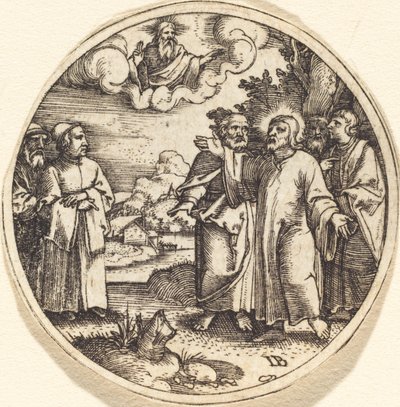 Cristo com três de seus apóstolos de Master IB