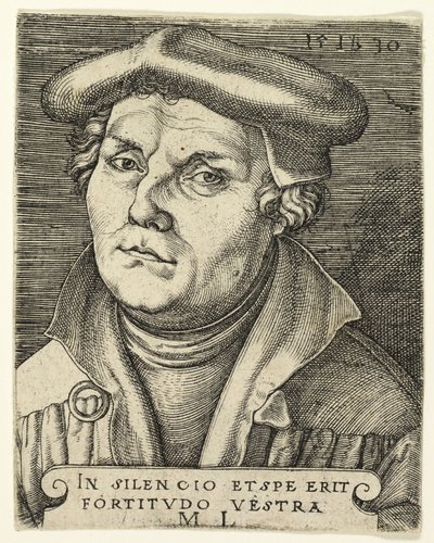 Retrato de Martinho Lutero de Master I.B.