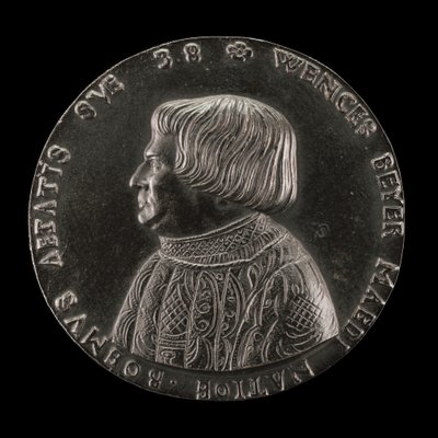 Václav Payer Wenceslaus Beyer, 1488-1537, Médico do Estado da Boémia [anverso], 1526. de Master M.P.