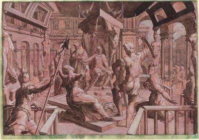 O julgamento de Salomão de Master Of The Liechtenstein Adoration