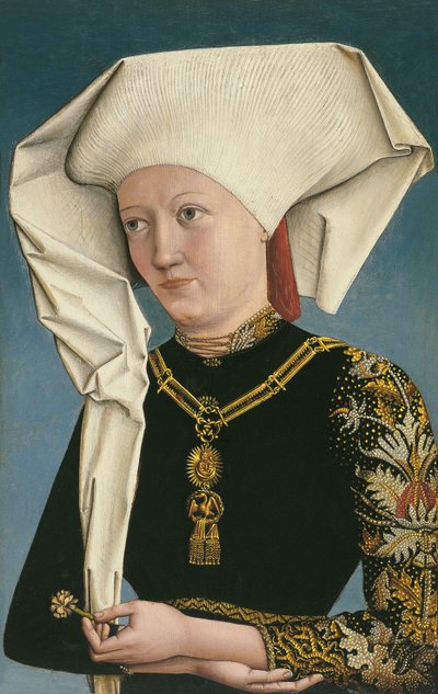 Retrato de uma senhora vestindo a Ordem do Cisne de Master of Ansbach