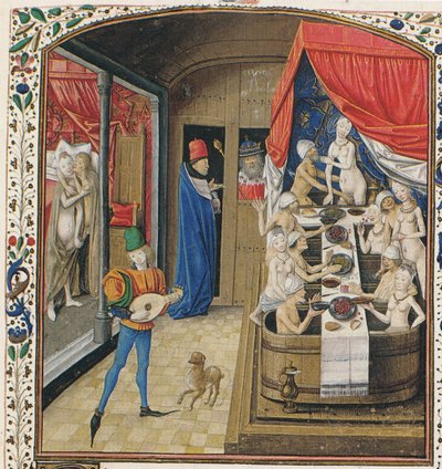 Um balneário. De lá ele chamou memorabilia por Valerius, ca 1470 de Master of Anthony of Burgundy