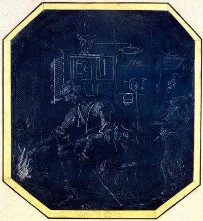 O Filho Pródigo antes do Fogo, início do século XVI. de Master of Antwerp