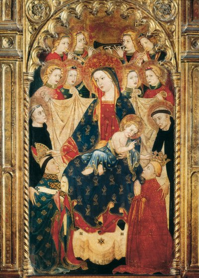 Altarpe da Virgem do Arcebispo Dom Sancho Rojas (século 14-15) Detalhe. de Master of Archbishop Don Sancho Rojas