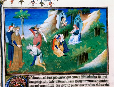 O rei da Caxemira dispensa justiça, final do século 13, início do século 15 de Master of Boucicaut