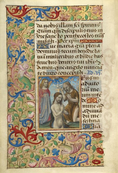 Batismo de Cristo de Master of Cardinal Bourbon